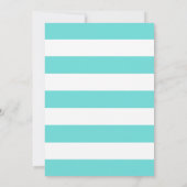 Elegante kalligrafie Robin Egg Blue Vrijgezellenfe Kaart (Achterkant)