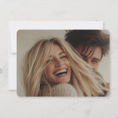 Elegante kalligrafie RSVP kaart bruiloft (Achterkant)