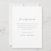 Elegante kalligrafie script bruiloft foto bedankkaart (Achterkant)