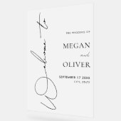 Elegante kalligrafie script bruiloft welkom Froste Acryl Bord (Hoek)