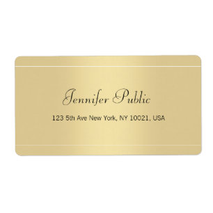 Elegante kalligrafie Script Gold Sjabloon Modern Etiket