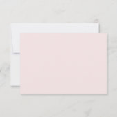 Elegante kalligrafie script klassieke bruiloft RSVP kaartje (Achterkant)