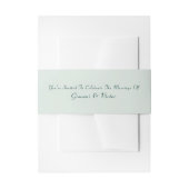 Elegante kalligrafie script minimalist trouwen uitnodigingen wikkel (Voorkant Voorbeeld)