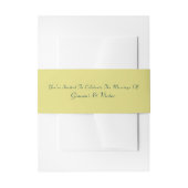 Elegante kalligrafie script minimalist trouwen uitnodigingen wikkel (Voorkant Voorbeeld)