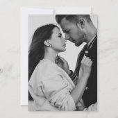 Elegante kalligrafie script namen moderne bruiloft save the date (Achterkant)