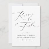 Elegante kalligrafie script Spaanse save the date Kaart (Voorkant)