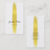 Elegante kalligrafie script trendy goud gewoon lux visitekaartje (Voorkant / Achterkant)