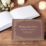 Elegante Kalligrafie Terracotta Gouden Vintage Blo Gastenboek<br><div class="desc">Leg herinneringen vast in tijdloze elegantie met ons Victoriaans Floral Wedding Folie Guest Book. Met ingewikkelde bloemige design en luxe folie accenten straalt dit gastenboek klassieke charme en sophisticatie uit. Perfect voor het bewaren van oprechte berichten van uw dierbaren, het combineert oude wereld schoonheid met modern vakmanschap. De hoogwaardige materialen...</div>