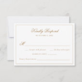 Elegante Kalligrafie Traditionele Gouden Bruiloft  Kaart (Voorkant)