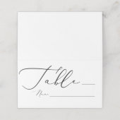 Elegante kalligrafie Trouwplaats Kaarten Plaatskaartje (Buitenkant ongevouwen)