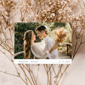 Elegante kalligrafie trouwreactiekaart RSVP Briefkaart