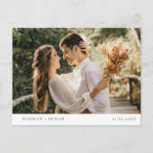 Elegante kalligrafie trouwreactiekaart RSVP Briefkaart (Voorkant)