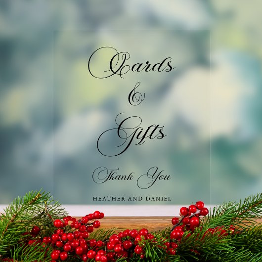 Elegante kalligrafie Trouwtafel Teken Acryl Bord