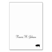 Elegante kalligrafie varkensvlees Entree keuze pla Kaart (Voorkant)