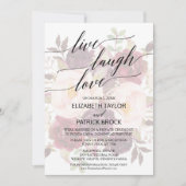 Elegante kalligrafie | Vervlogen bloemrijke Live l Kaart (Voorkant)