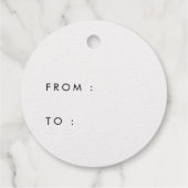 Elegante kalligrafie Vrolijk kerstfeest echt goude Bedankjes Labels (Achterkant)