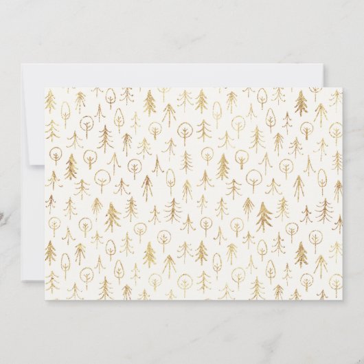 Elegante kalligrafie Vrolijk kerstfeest Familiefot Feestdagenkaart (Achterkant)