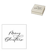 Elegante kalligrafie Vrolijke kerstvakantie Rubberstempel (Gestempeld)