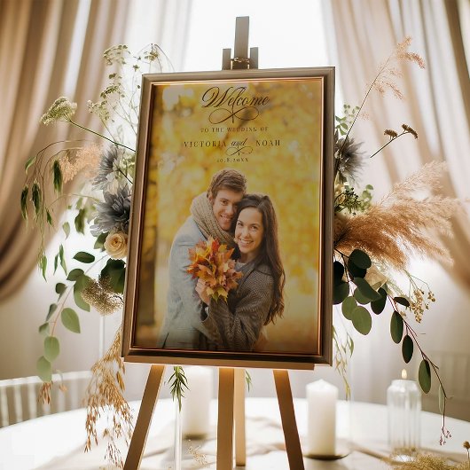 Elegante kalligrafie Welkom Poster