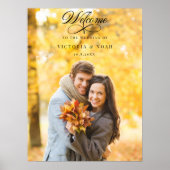 Elegante kalligrafie Welkom Poster (Voorkant)