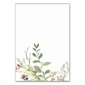 Elegante kalligrafie Wildflower Tafelnummer Kaart (Achterkant)