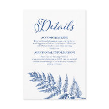 Elegante kalligrafie wit & marseille blauwe bruilo