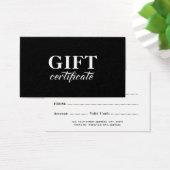 Elegante Kalligrafie Zakelijke Cadeaubon Visitekaartje (Bureau)