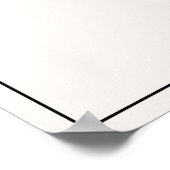 Elegante kalligrafie zwart Lijst welkom bruiloft Poster (Hoek)