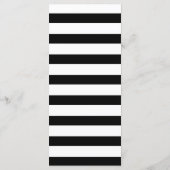 Elegante kalligrafie Zwart-wit Menu (Achterkant)