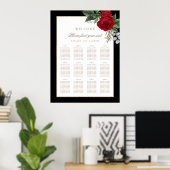 Elegante kalligrafie zwart & wit zitgrafiek poster (Thuiskantoor)