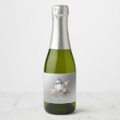 Elegante Kamp Bruid Bachelorette Weekend Sparkling Wijnetiket (Voorkant)