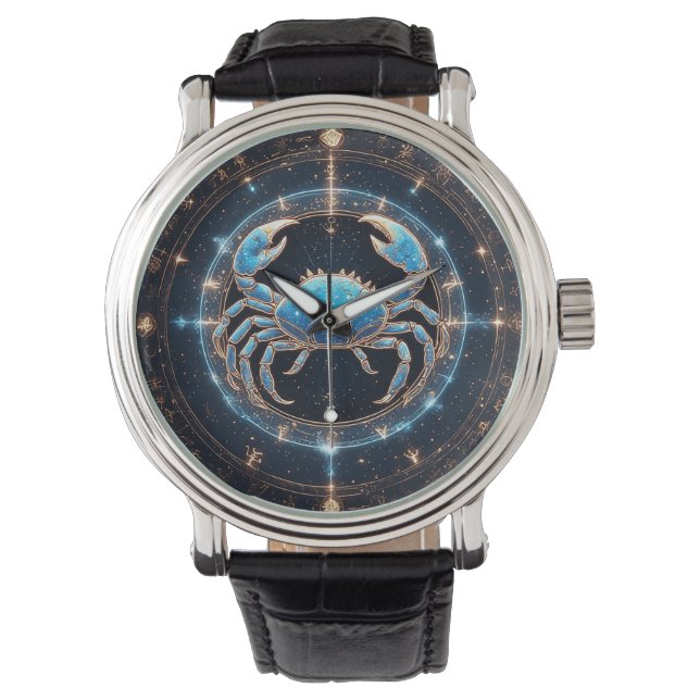 Elegante Kanker Zonneteken Horloge (Voorkant)