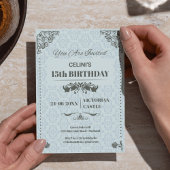 Elegante Kant 15e Verjaardag Uitnodigingen - Custo