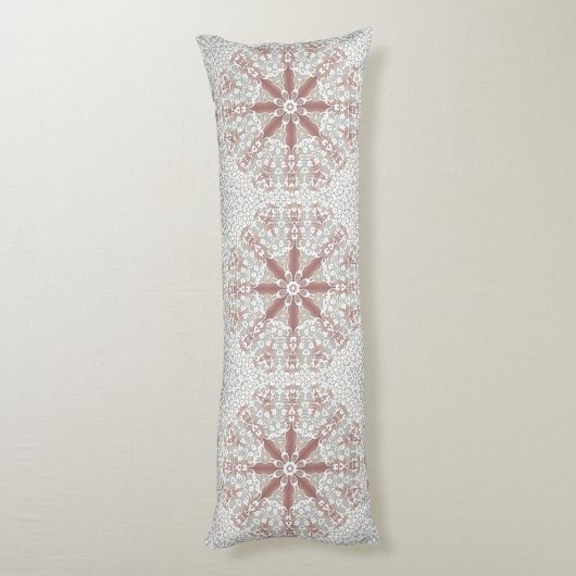 Elegante kant Bloemen Body Kussen (Achterkant (Verticaal))