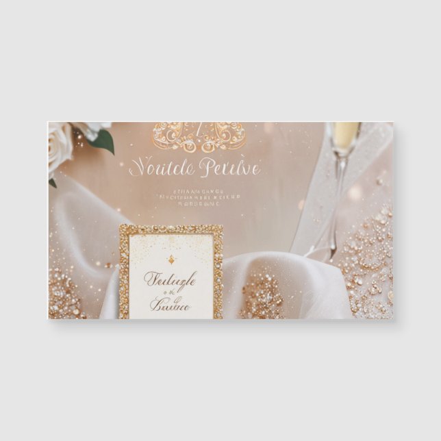 Elegante kant bruiloft uitnodiging (Voorkant)