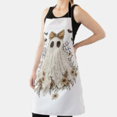 Elegante kant geest met boog | Floral Ghost Schort (Insitu)