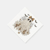 Elegante kant geest met boog | Floral Ghost Servet (Hoek)