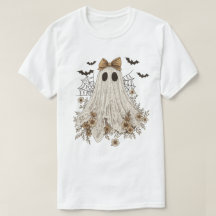 Elegante kant geest met boog | Floral Ghost