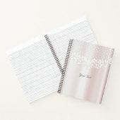 Elegante Kanten Bloem Notebook Notitieboek (Binnen)
