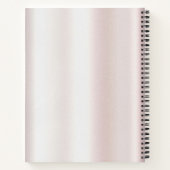 Elegante Kanten Bloem Notebook Notitieboek (Achterkant)