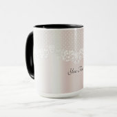 Elegante Kanten Bloemenmok Mok (Voorkant links)