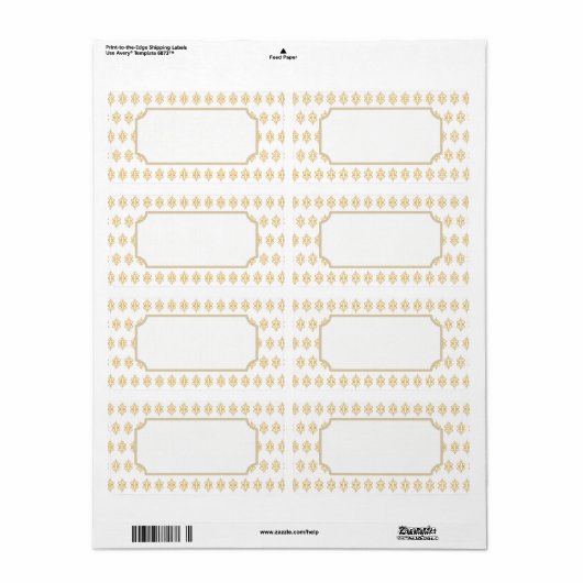 Elegante kanten labels (Full Sheet)