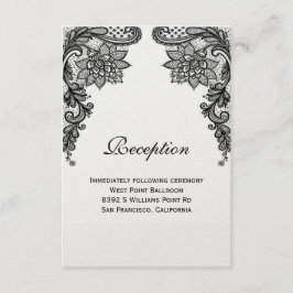 Elegante Kanten Ontvangstkaart Kaart