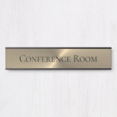 Elegante Kantoor Conferentieruimte Hangende Naam B Deurbordje (Voorkant)