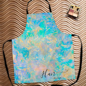 Elegante kapper Opal Stone Haarstylist naam Schort