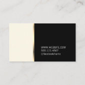 Elegante kapper visitekaartje (Achterkant)