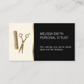 Elegante kapper visitekaartje (Voorkant)