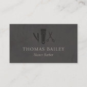 Elegante kapperszaak, haarstylist QR-code Visitekaartje (Voorkant)