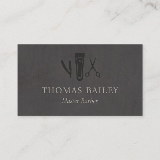 Elegante kapperszaak, haarstylist QR-code Visitekaartje (Voorkant)