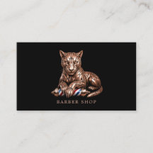 Elegante Kapperzaak Roze Goud Panter Kapperpaal 